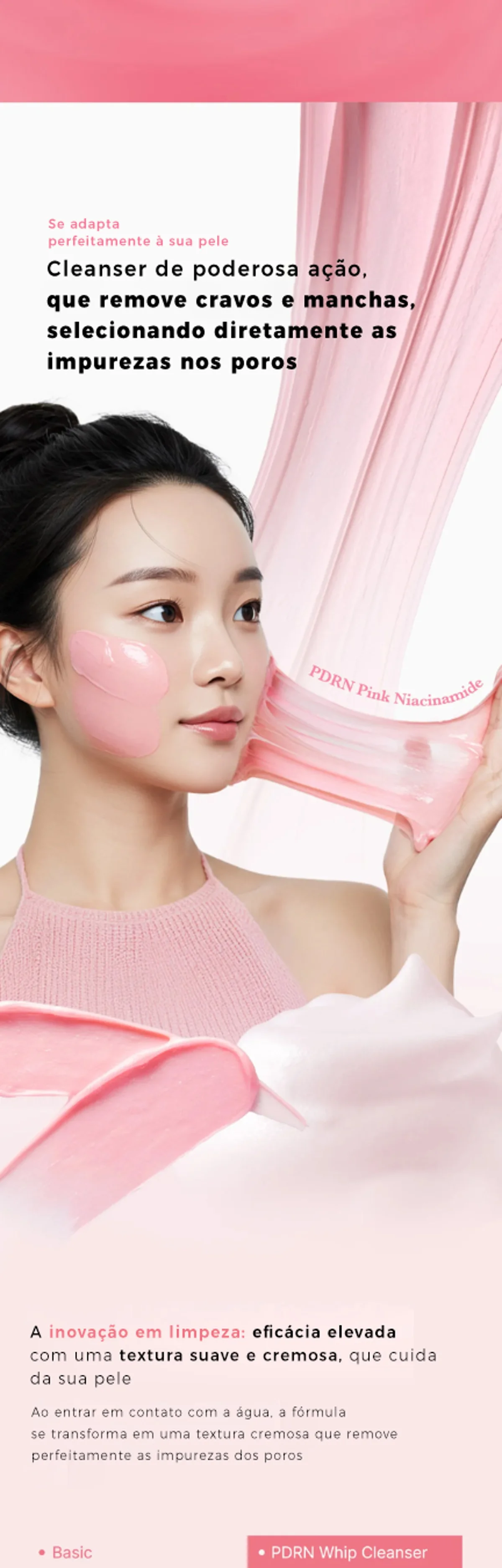 Medicube PDRN Pink Niacinamide Whip Sabonete Facial 120g