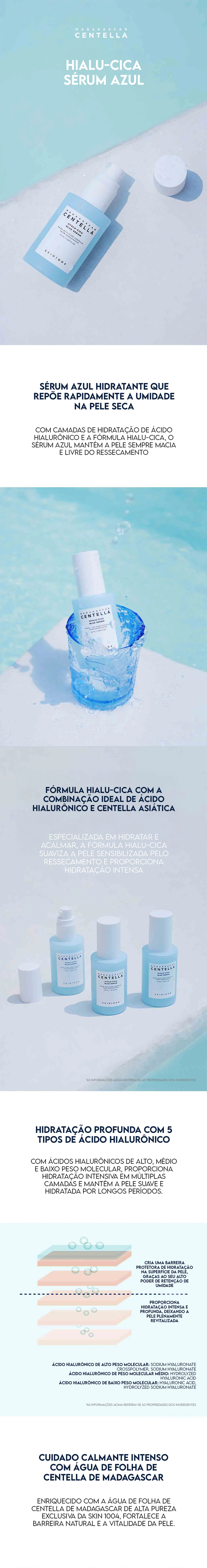 Skin1004 Madagascar Hialu-Cica Blue Sérum Facial 50ml