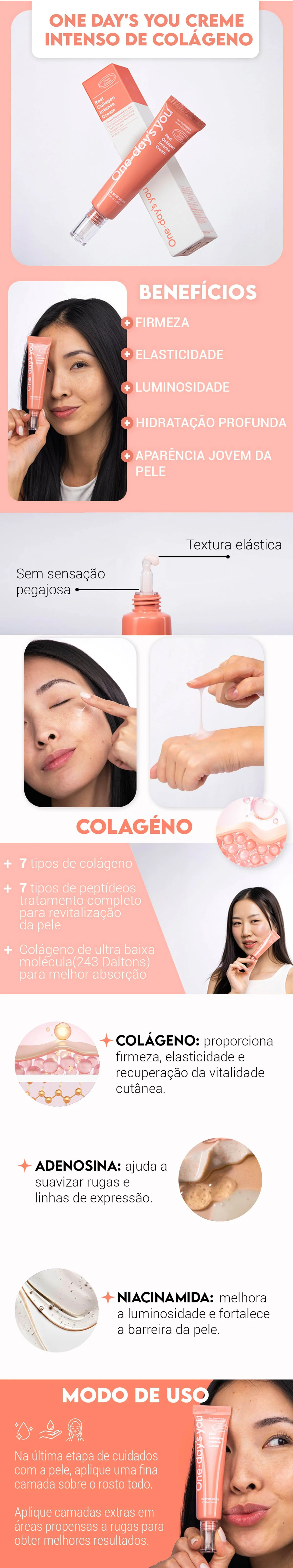 One Day's You Creme Intenso de Colágeno 30ml