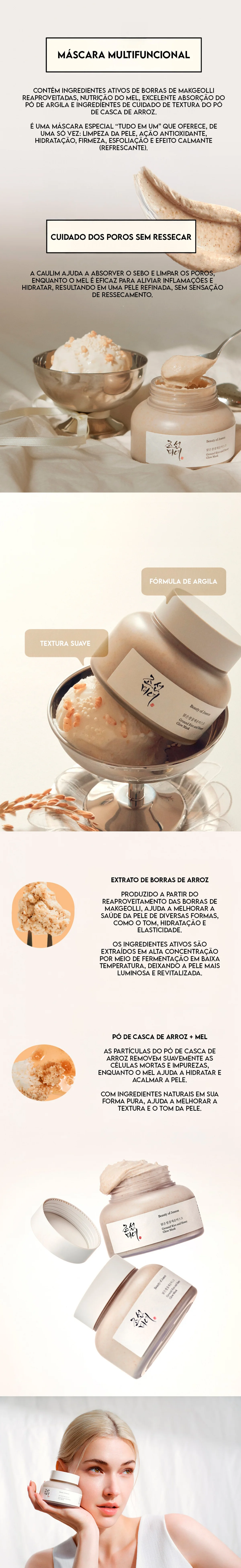 Beauty Of Joseon Máscara Ground Rice And Honey Glow