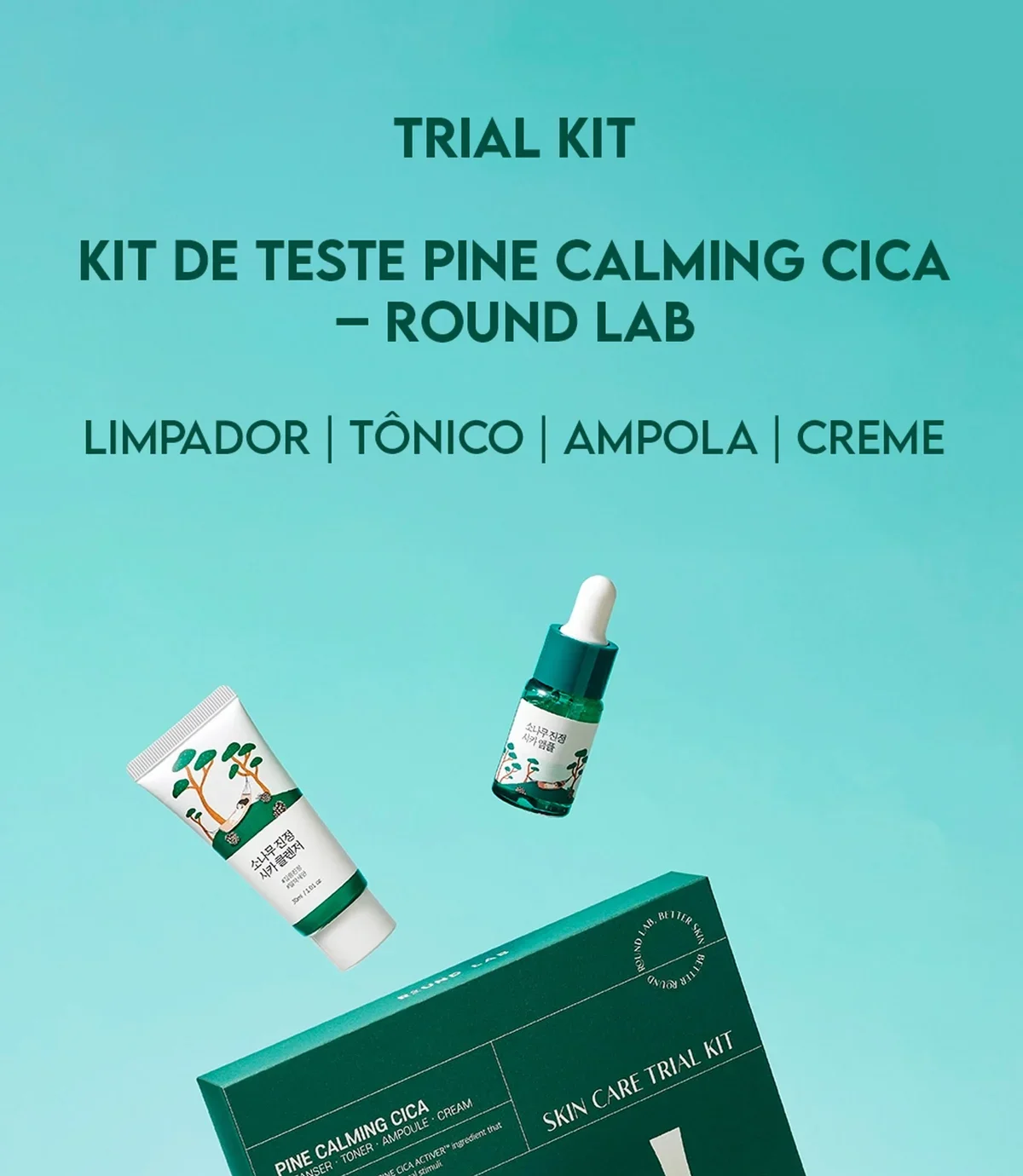 Round Lab Pine Calming Cica Trial Kit